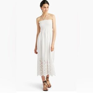 NWT Hill House Roxie Nap white eyelet midi dress XS